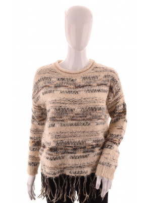 Дамски пуловер с ресни Kiabi